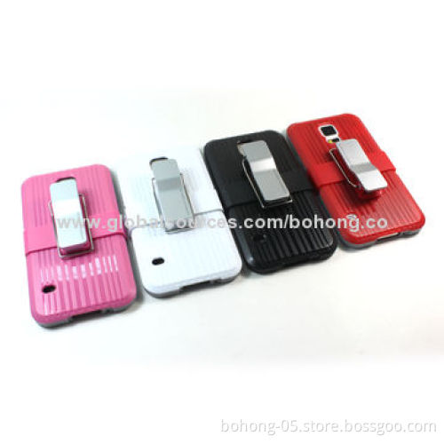 Holster case for Samsung S5 TPU+PC, slim design, same design for 5S/4S/S4/S5